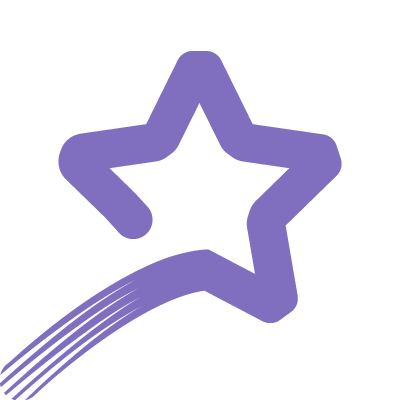 Impulse Award Stern Bildzeichen lila